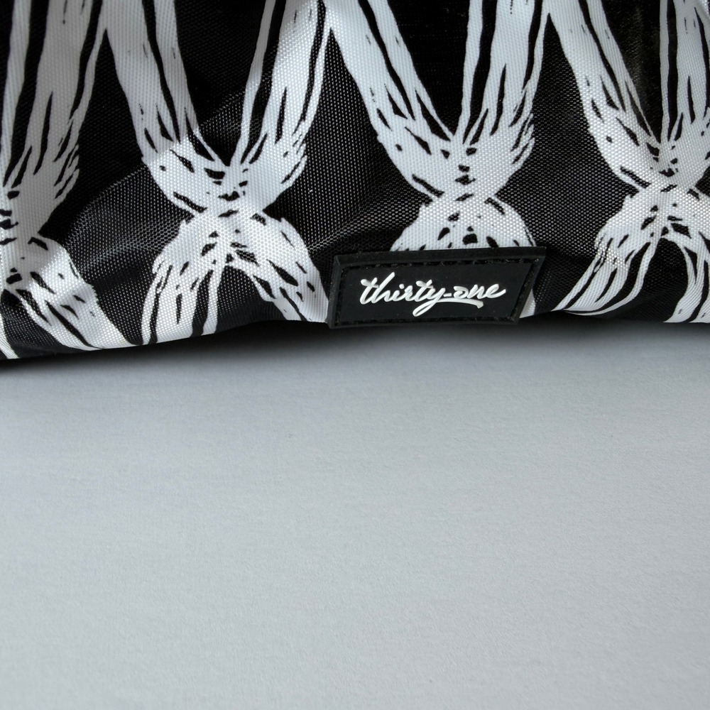 Thirty-One On The Double Chill Thermal Set Insulated Cooler Black White Monogram - Picture 7 of 12